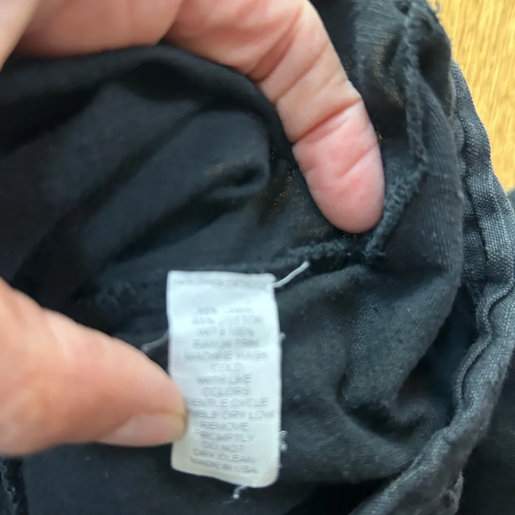 Casual Black Cargo Pants Size L - Image 6