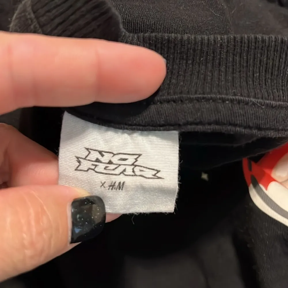 No Fear x H&M medium oversized t-shirt cotton jersey printed design crew neck - Image 9