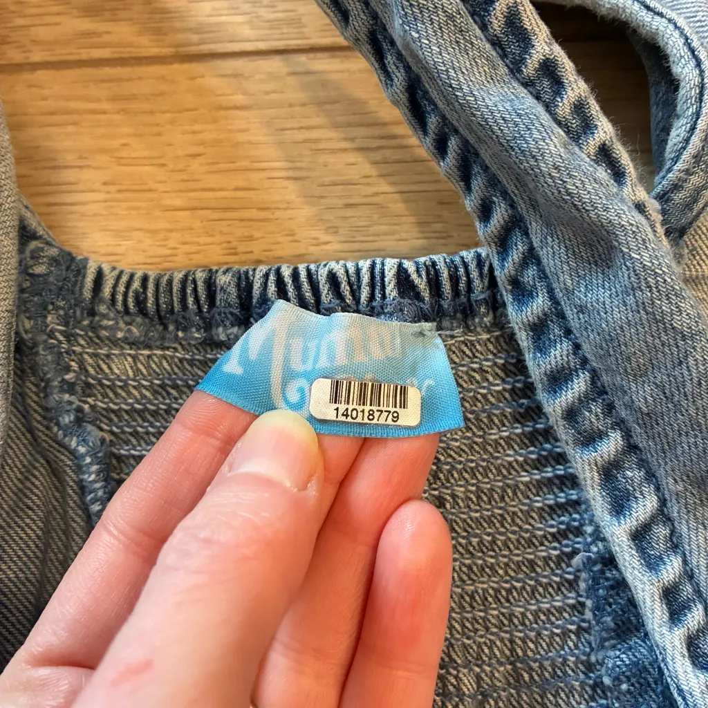 Show Me Your Mumu Blue Cora Dress Denim Maliblue Button Mini Size S - Image 5