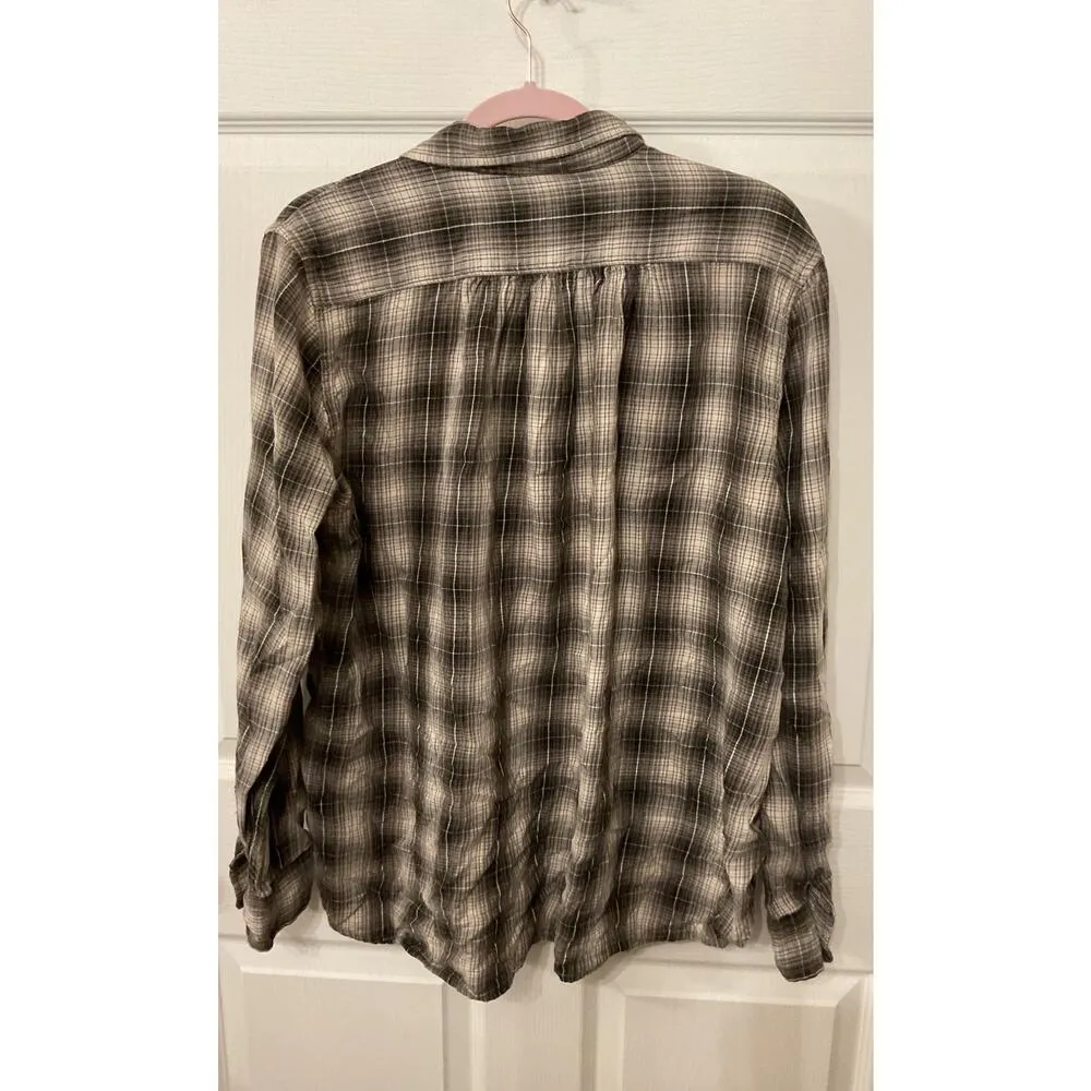 Denim & Supply Ralph Lauren RL Utility Plaid Flannel Button Down Shirt, XL - Image 5