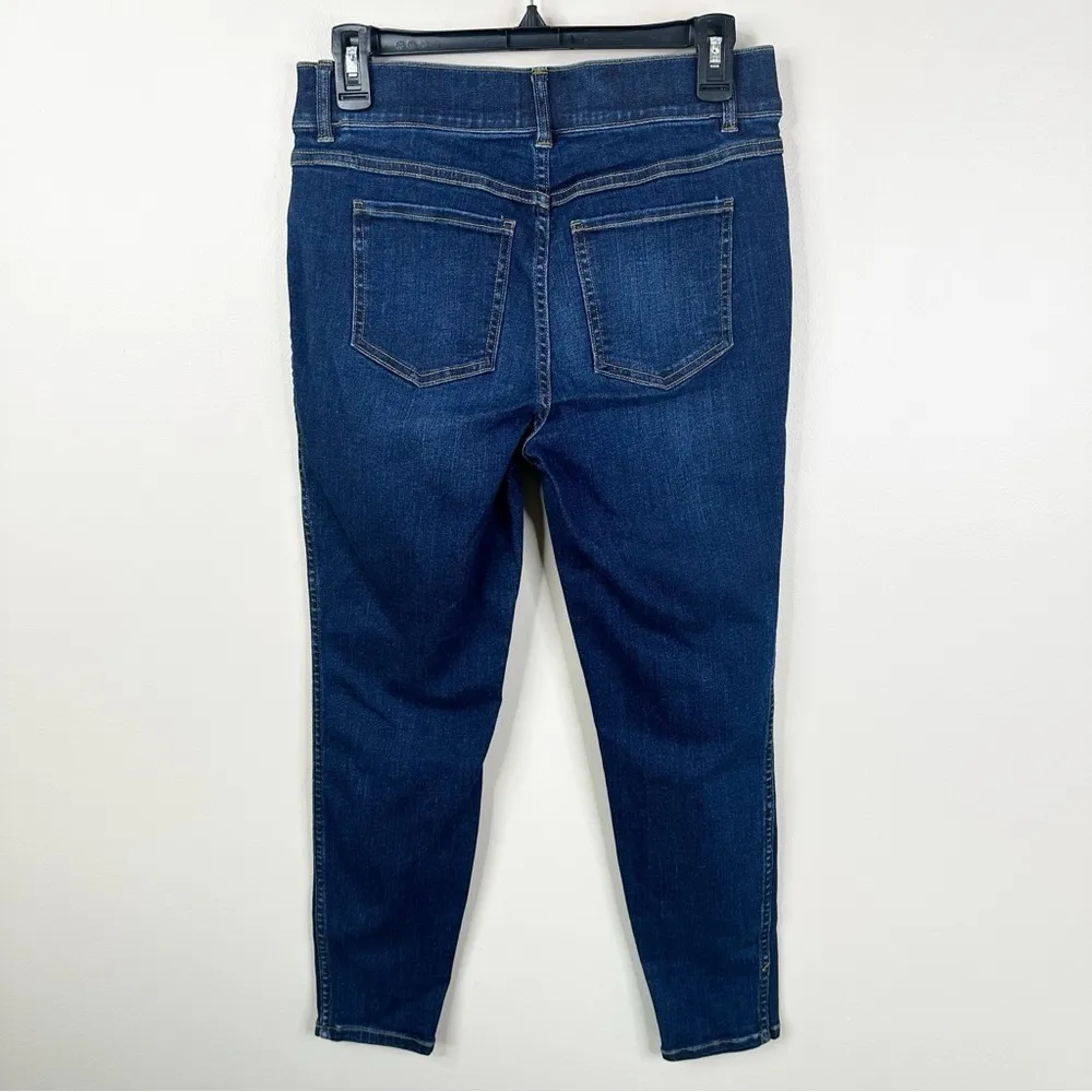 SPANX Jean-ish Ankle Leggings Women’s Medium Blue Skinny Jeans Pockets Stretch - Image 4