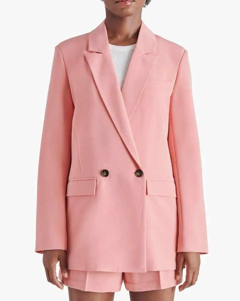 NWT STEVE MADDEN Double Breasted Blazer PEACH ROMANCE - Image 2