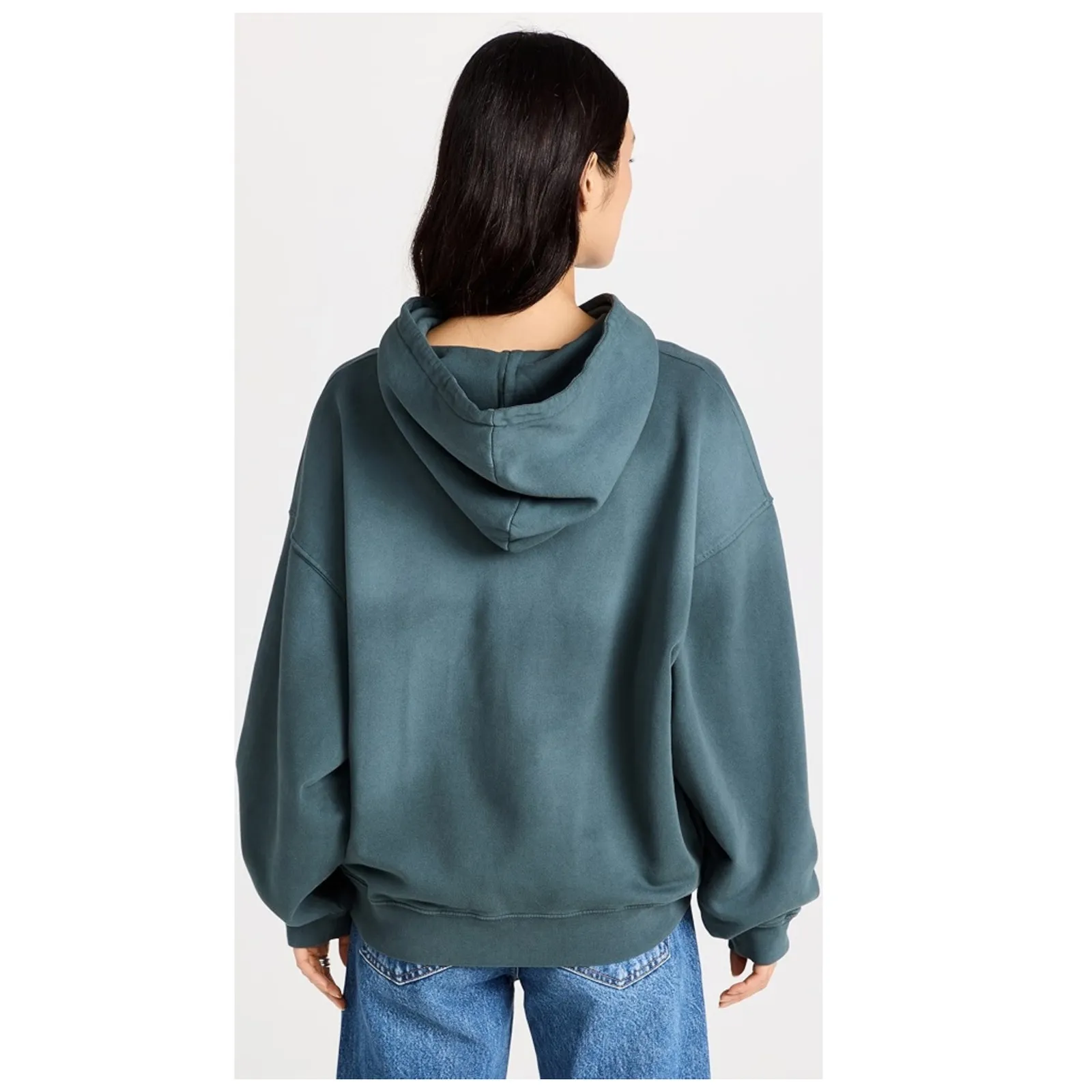 NWT Anine Bing Ash Hoodie Eagle - Faded Emerald Green Size XS - Image 2