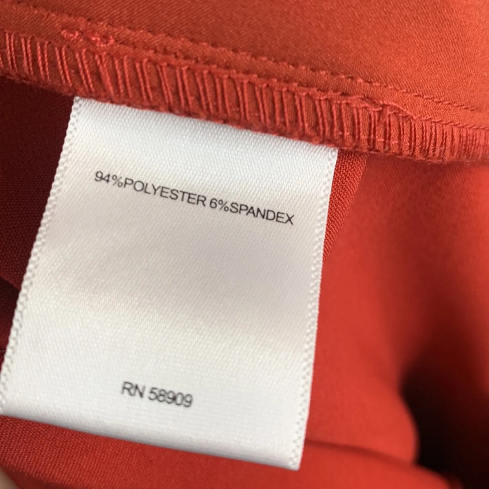 A LOVES A Woman’s Red / Orange High Paperbag Waisted Trousers Pants W-215 Sz 4 - Image 7