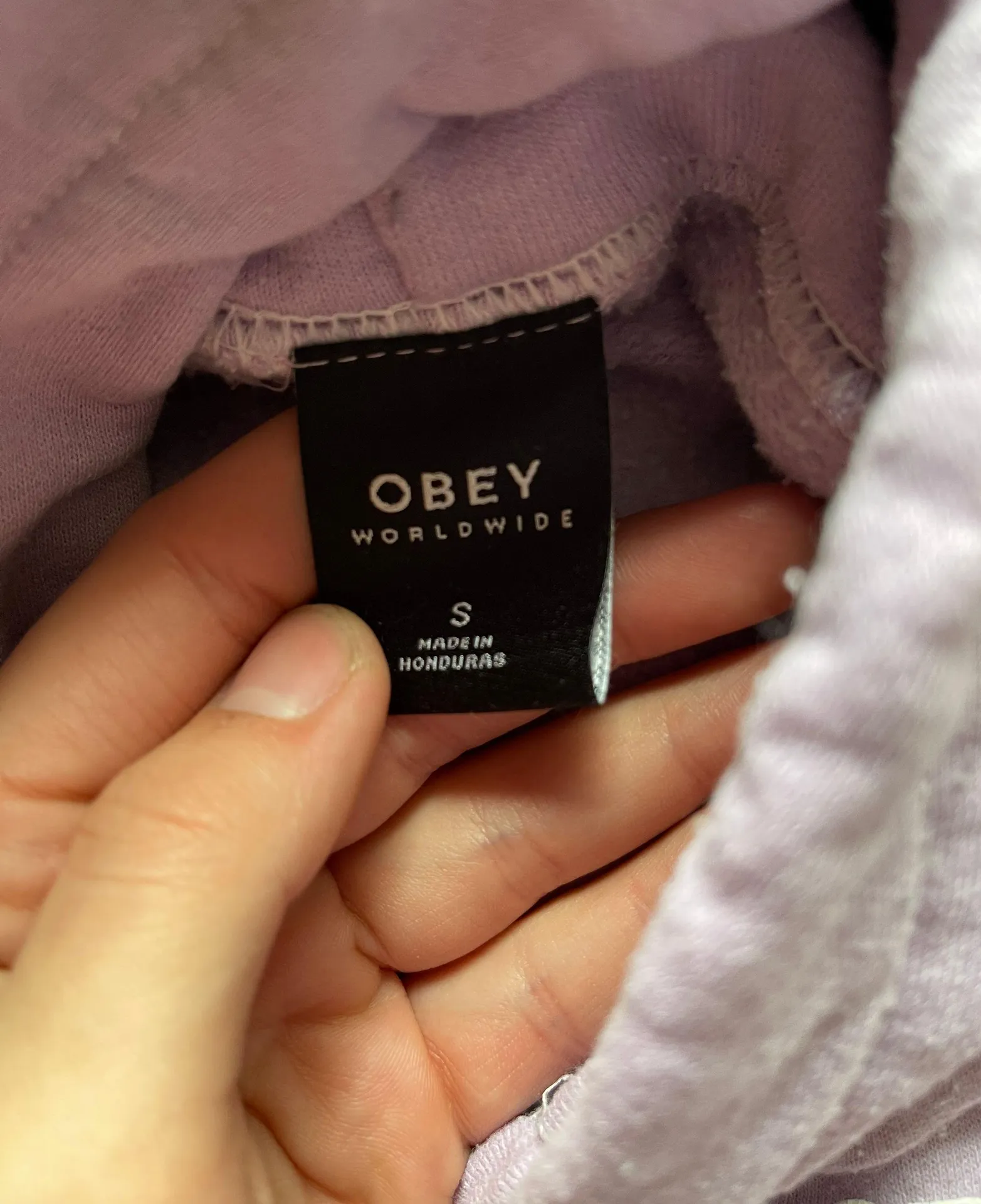 Obey Light Purple Sweatshirt - Image 3