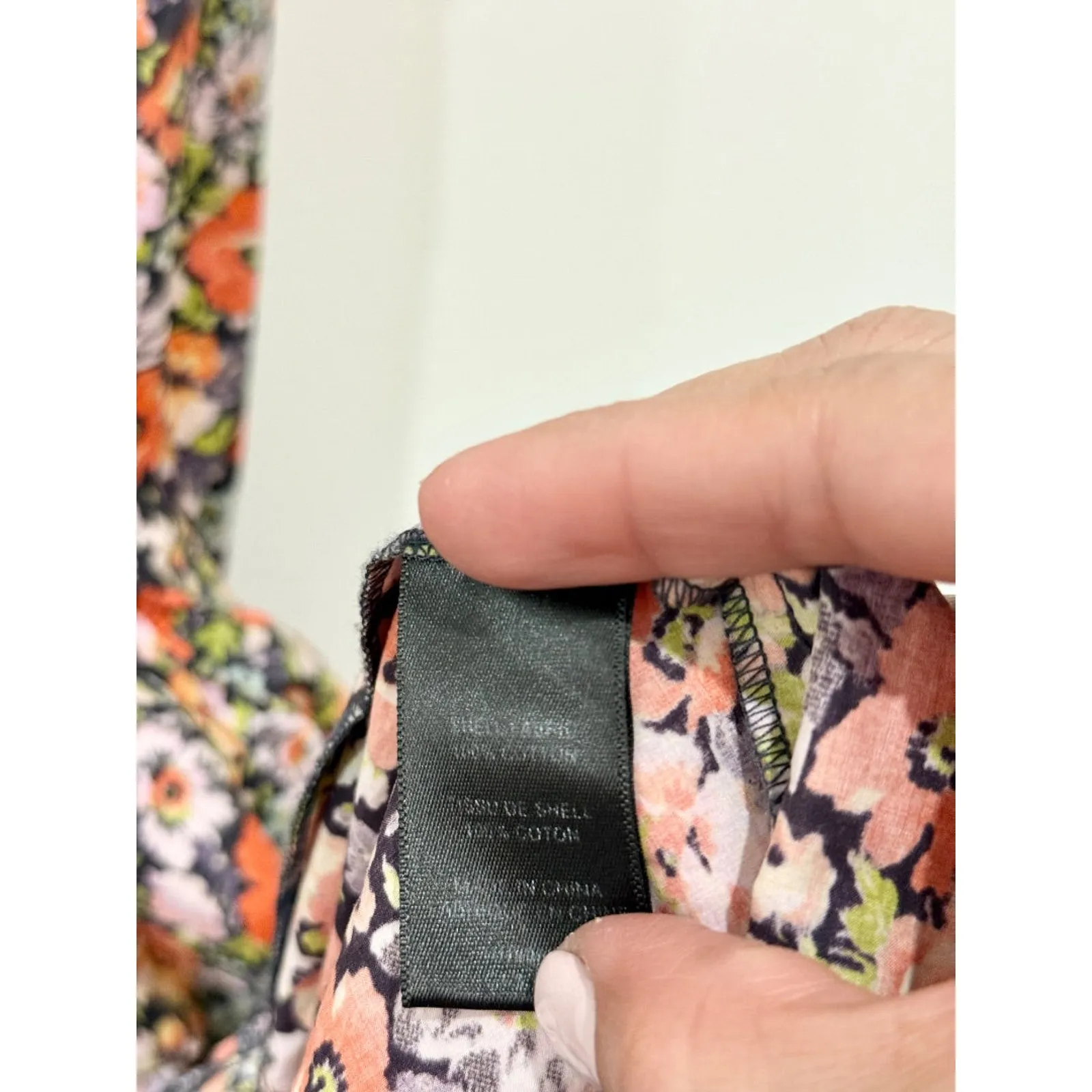 Rebecca Taylor Moonlight Floral Print Poplin Ruffle A-Line Wrap Dress Orange 4 - Image 6