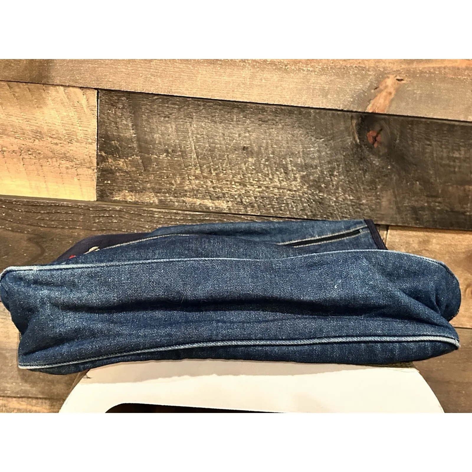 Vintage Y2K 2000's MUDD Crossbody Messenger Laptop Bag Denim 90s Iconic‎ Logo - Image 8