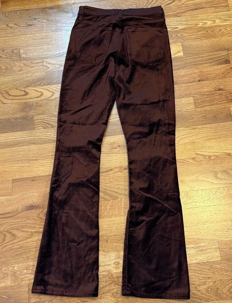 Women’s 24 Brown Nico Velvet Bootcut Trousers Chocolate Milk Pants - Image 6