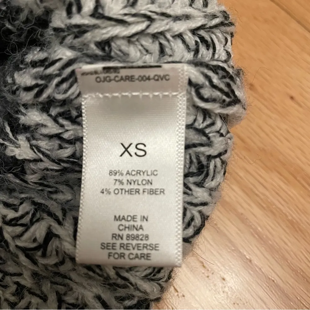 Logo Lori Goldstein Chunky Knit Striped Cardigan Sweater Size XS - Image 4