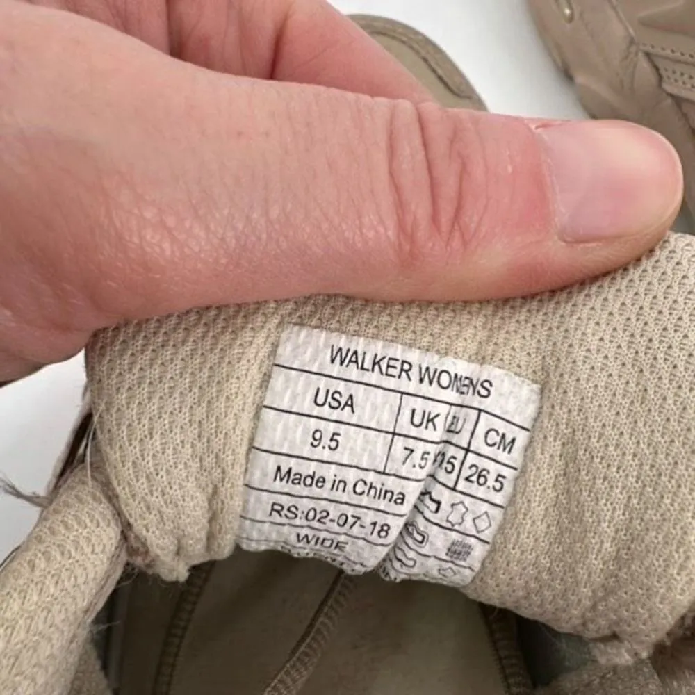 Vionic Women's 23 Walk Leather Performance Walking Sneakers Shoes Taupe Size 9.5 - Image 10