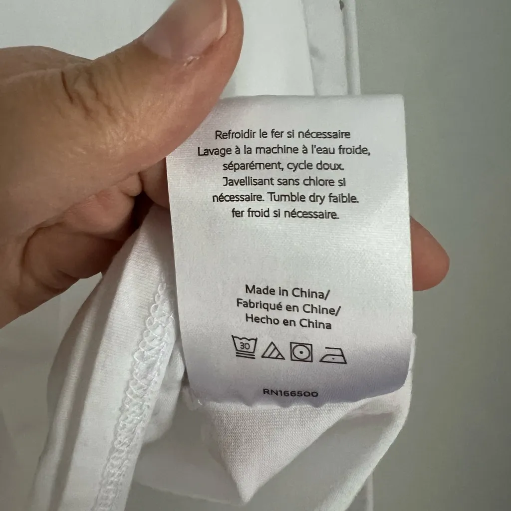 BumbleBella by Jill Martin Women's Long sleeve Rhinestones Shirt Size Small White - Image 5