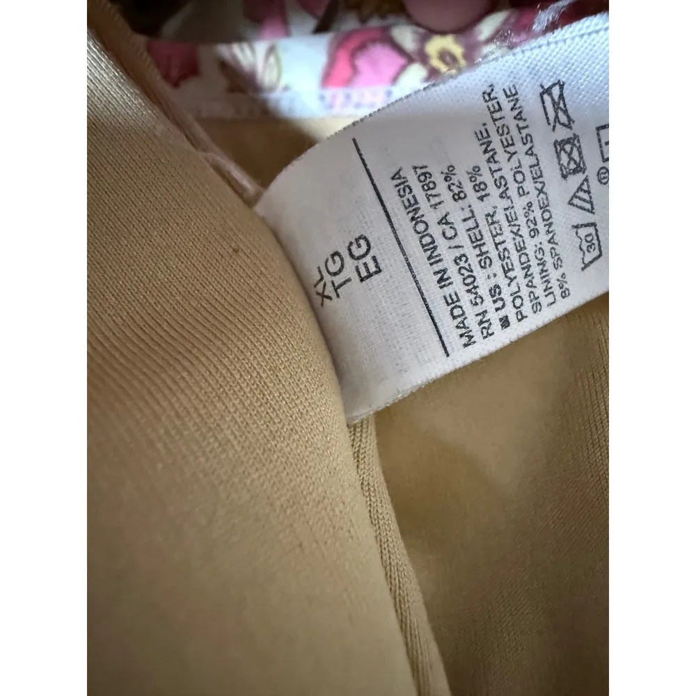 Old Navy Boho Fairy Earth Tone Floral Tankini Set Top XL Bottoms Large High Rise - Image 6