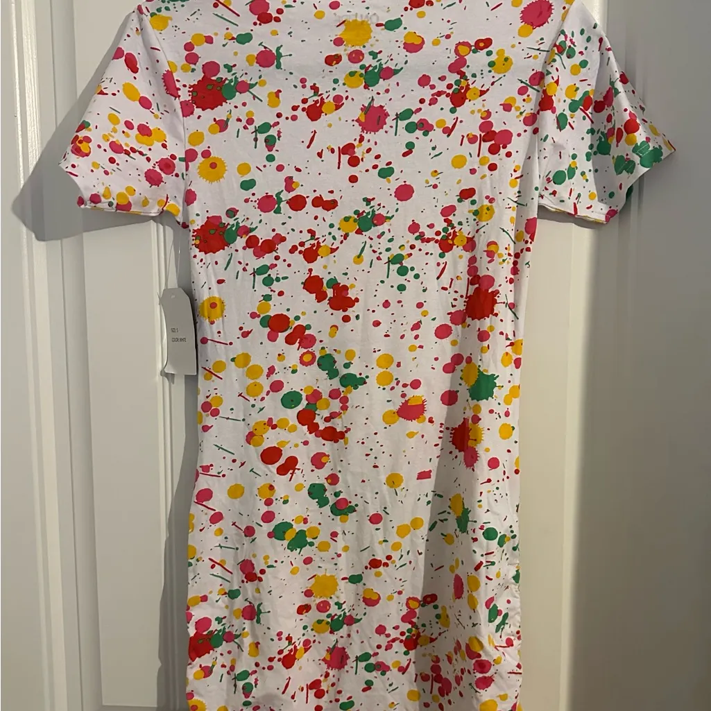 Colorful Dress with Artistic Print - Image 2