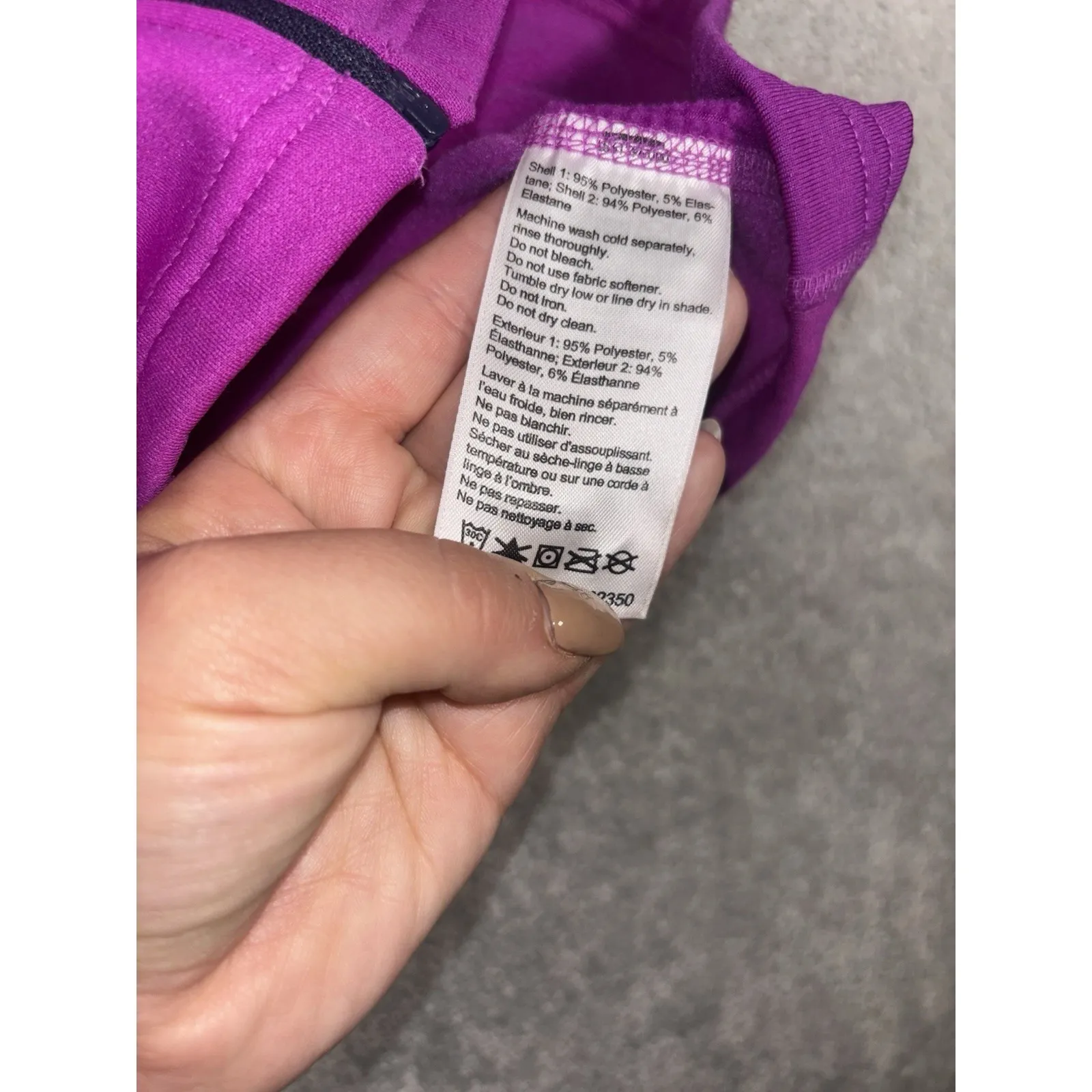 Outdoor Research Radiant Hybrid Jacket Womens Small Full Zip Fleece‎ Lined ** Purple - Image 8