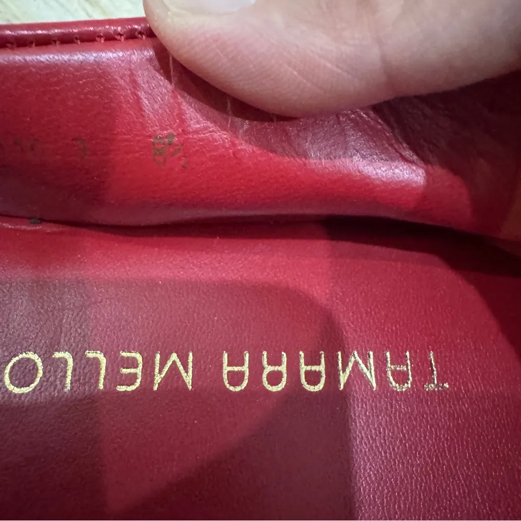 Tamara Mellon red leather flats NEW Size 8.5 - Image 2