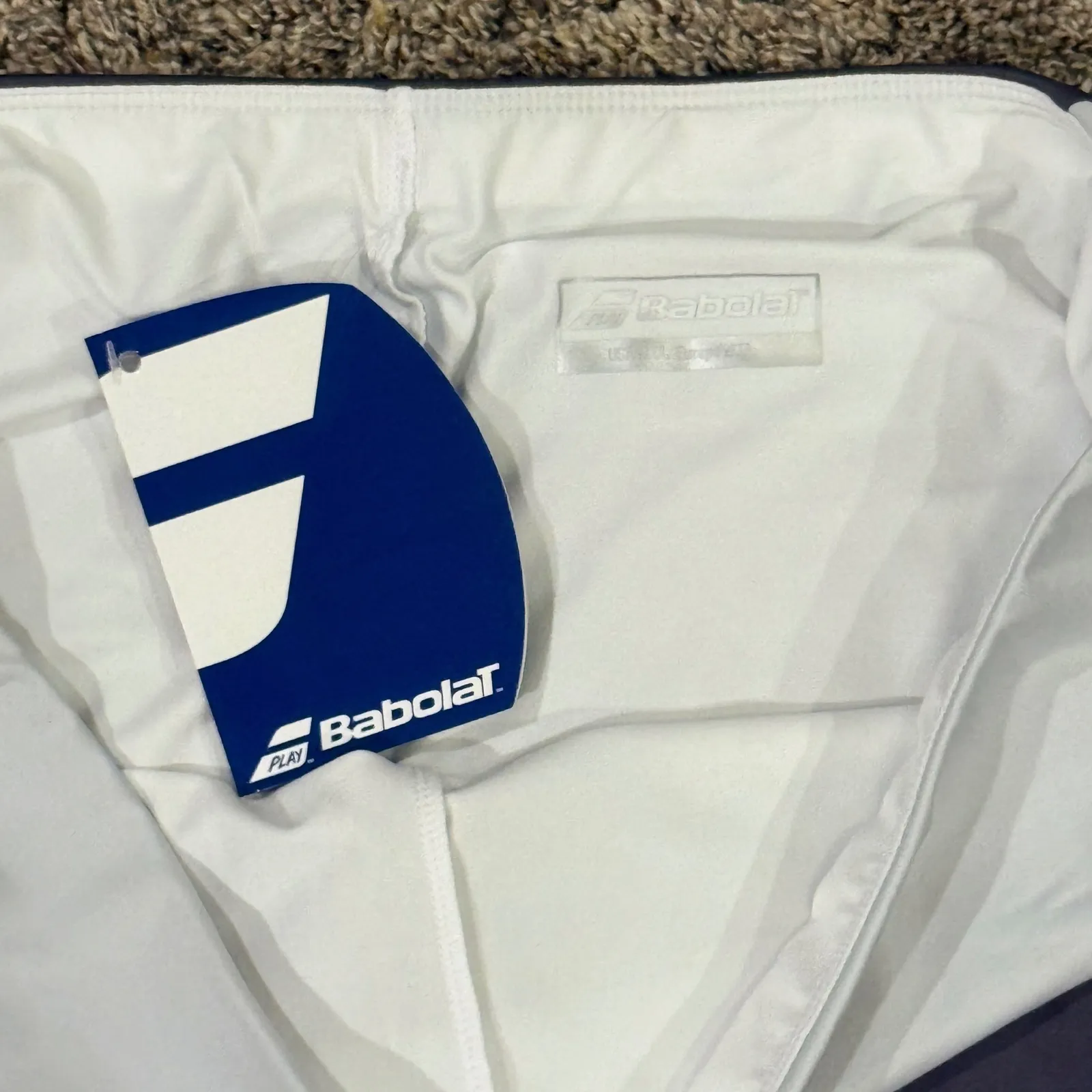 Babolat Women's Core tennis Skort Skirt Gray White XL NEW - Image 6