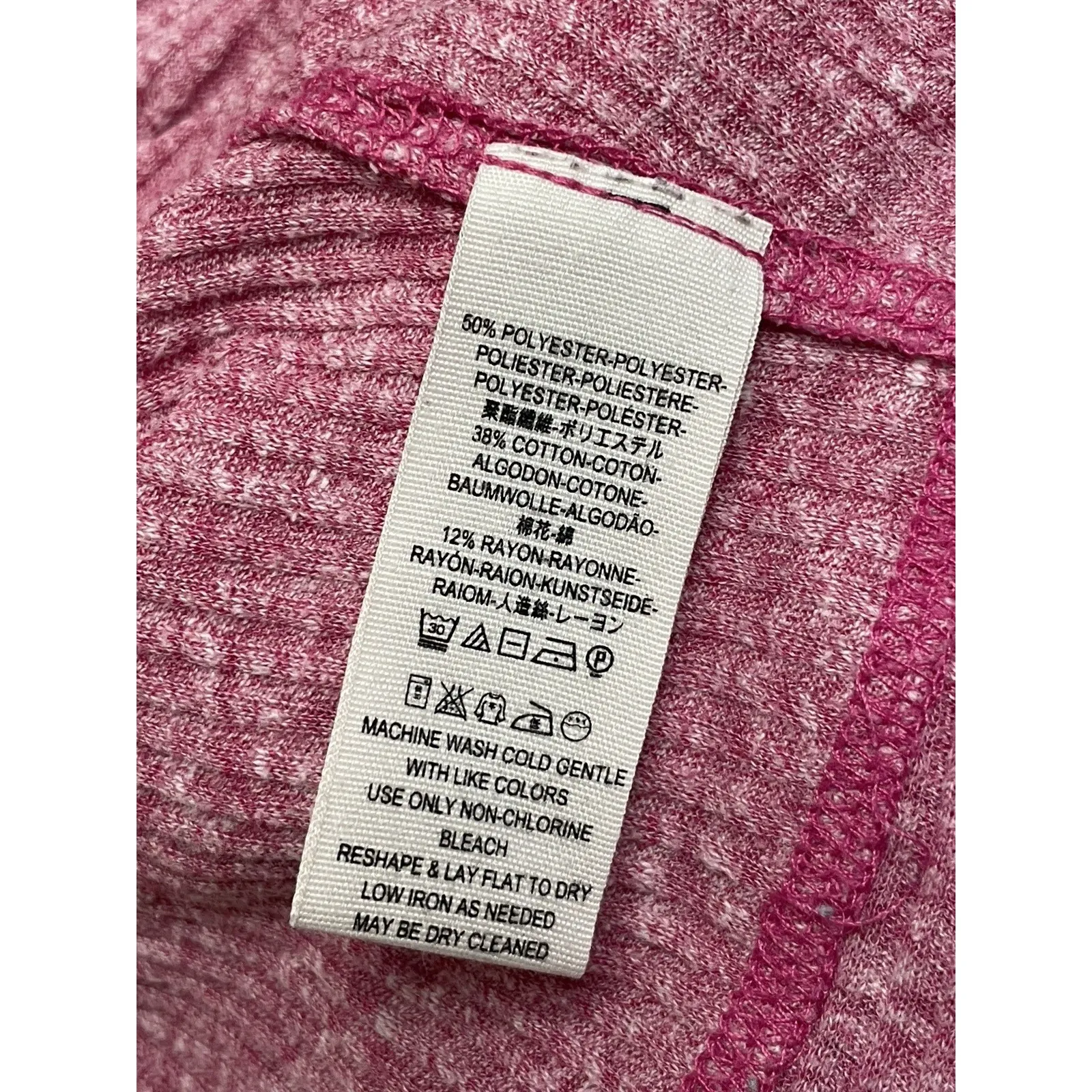 Free People‎ Londontown Top Women Small Pink Long Sleeve Asymmetrical Oversized - Image 7