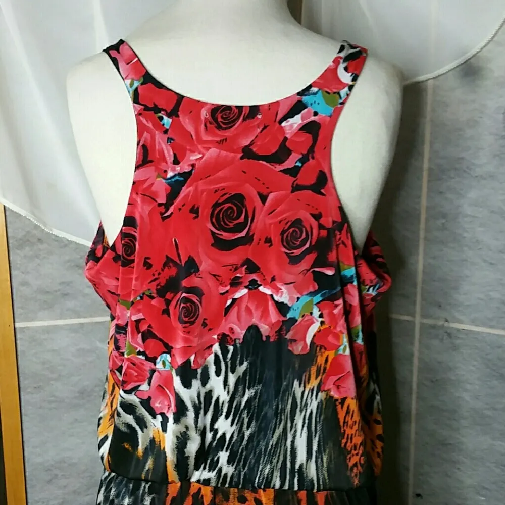 Lucy Diamonds long dress Red Size XL - Image 4