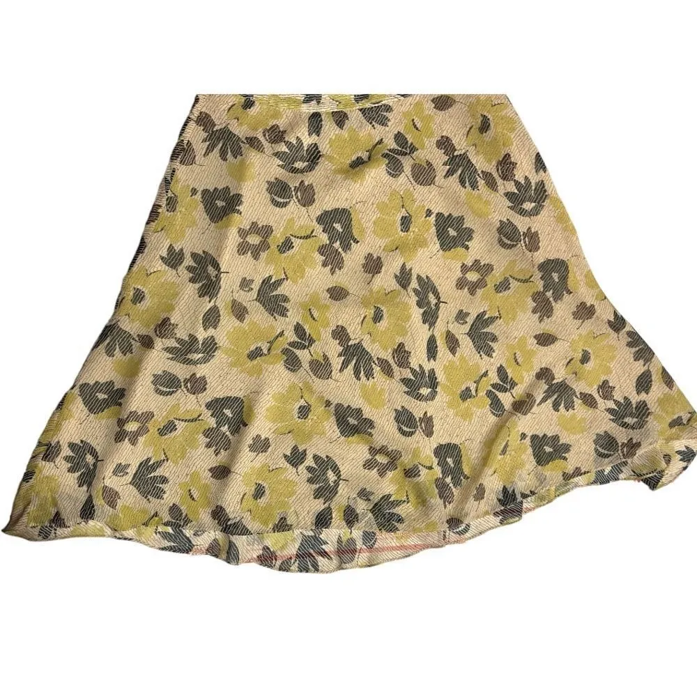 Jones New York 100% Silk Floral Flare Skirt Size 6 Lined Date‎ Night Career Wear - Image 7