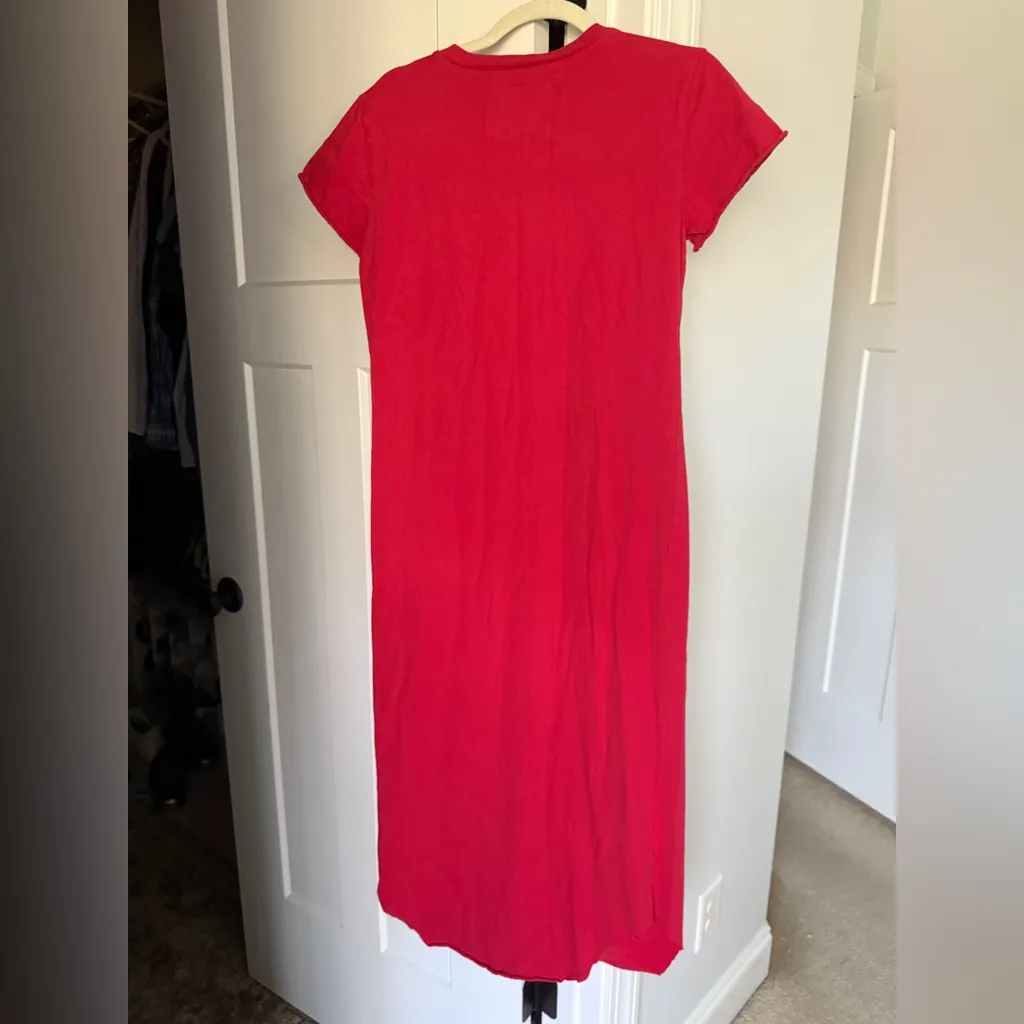 Frank & Eileen Harper Perfect Tee Red Midi Dress - Image 5