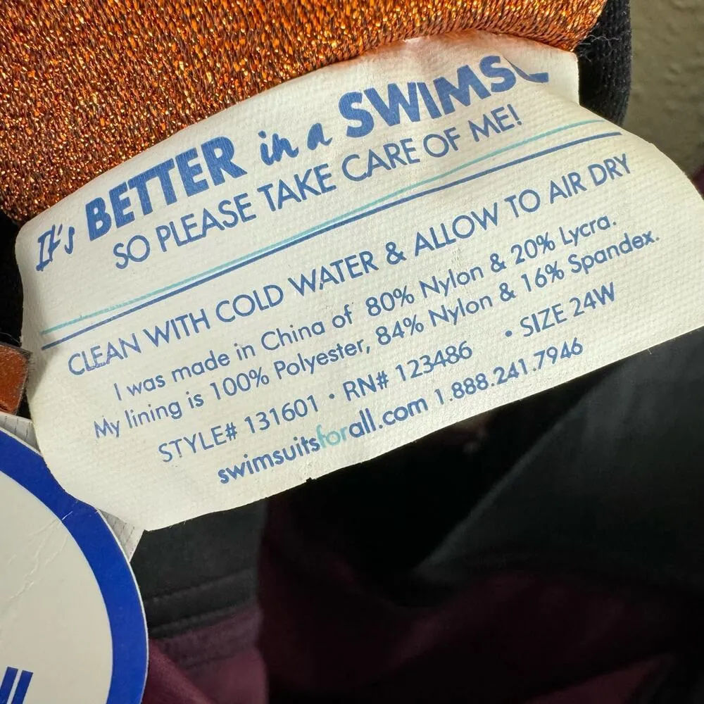 Tropiculture Swimsuits For All NWT Deep Purple V - Image 5