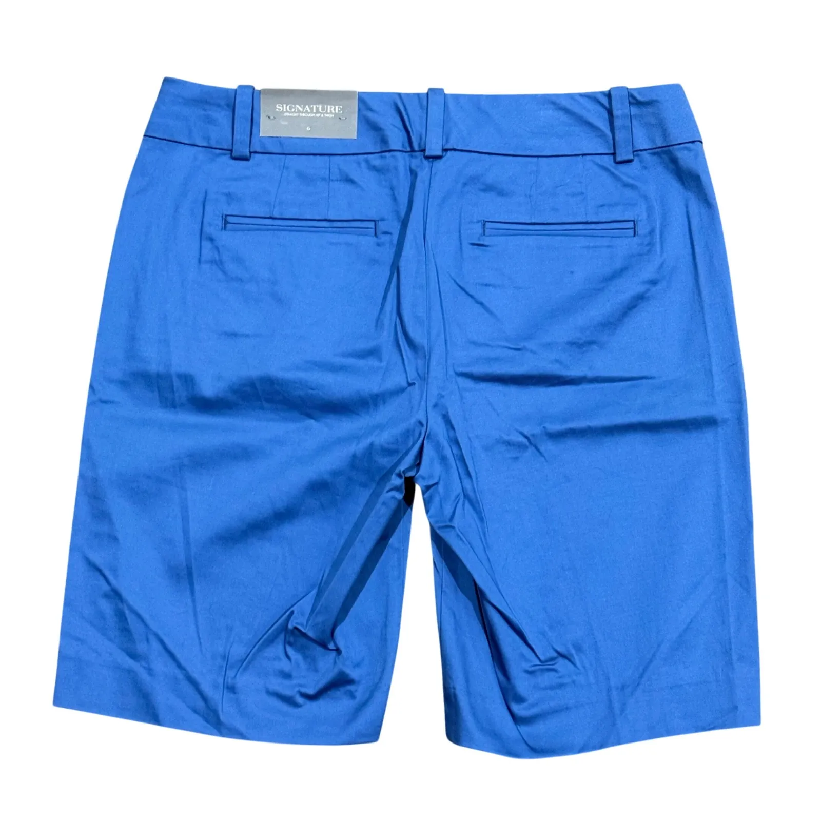 Ann Taylor Signature Blue Straight Through Hip Thigh Shorts Women's Size 6 - Image 2