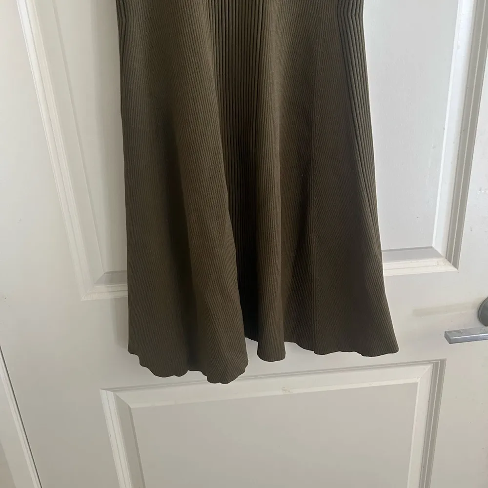 Torn By Ronny Kobo Lace Up Fit & Flare Olive Green Dress Size L - Image 8