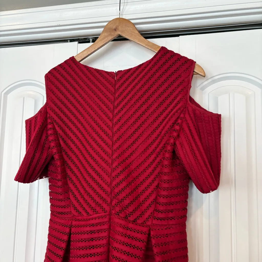 Style Red‎ High Low Cold Shoulder Dress Size Medium Red - Image 7
