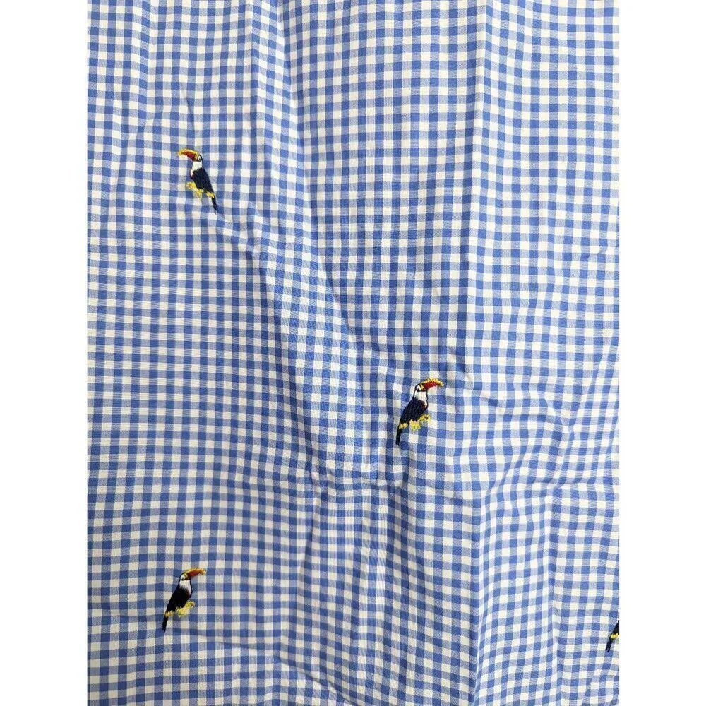 Talbots  gingham tucan print skirt size 2 - Image 4