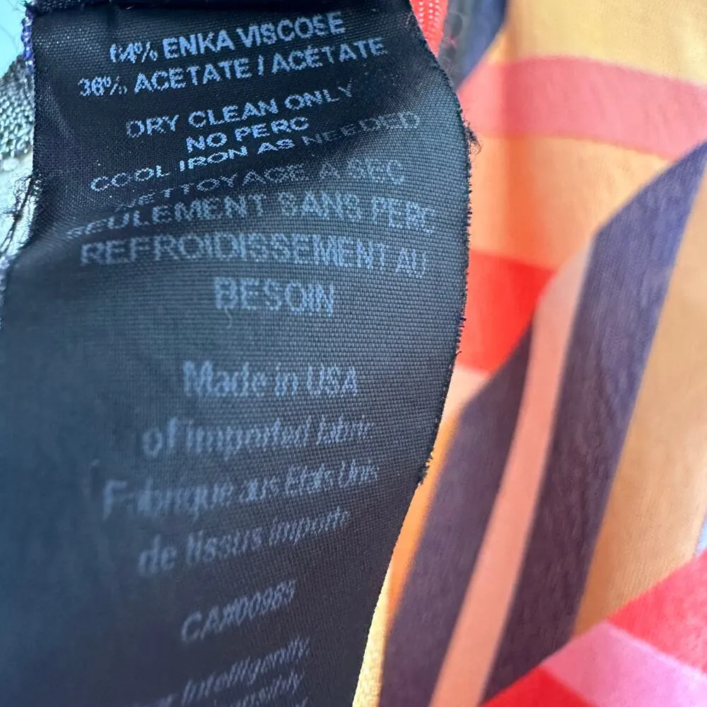 Zero + Maria Cornejo Bias Alexia Chevron Maxi Dress Women's Size 10 - Image 7