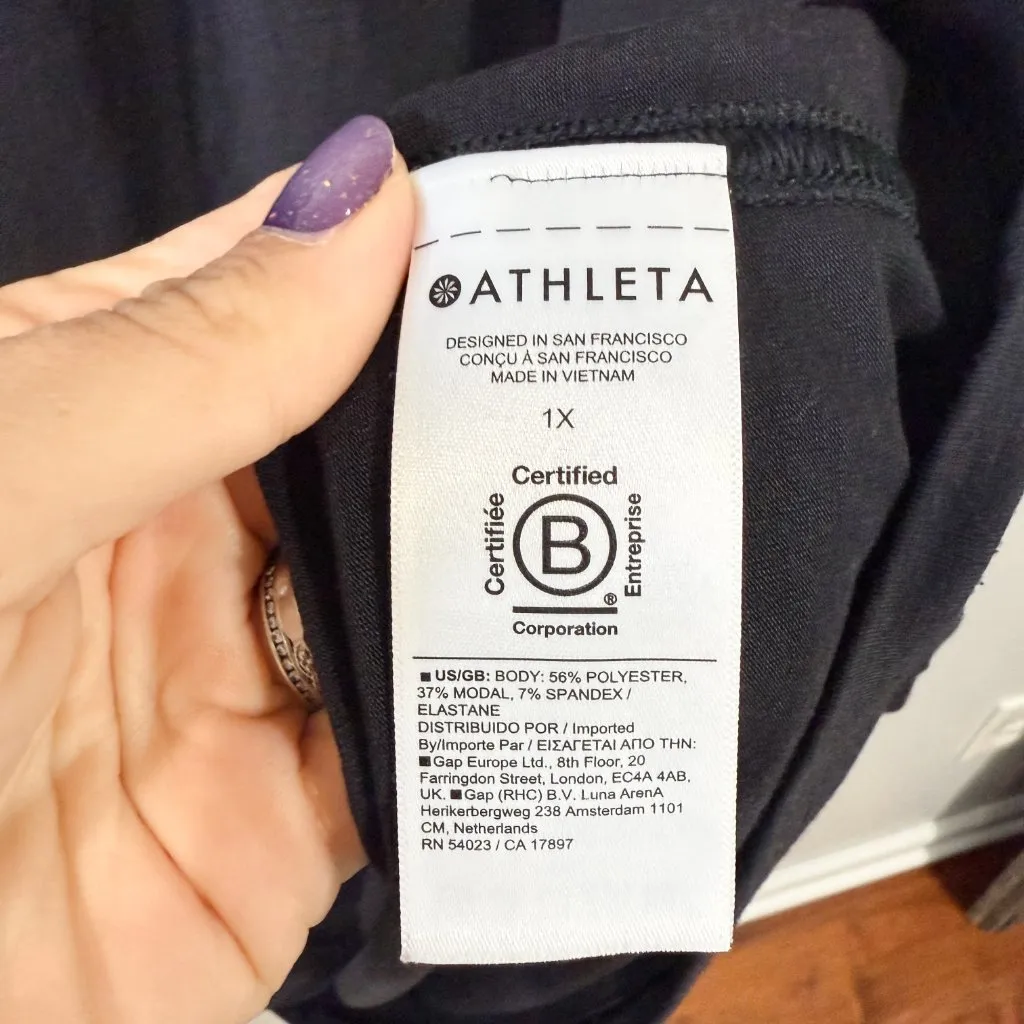 Athleta Cloudlight Stratus Top Black Size 1X - Image 3