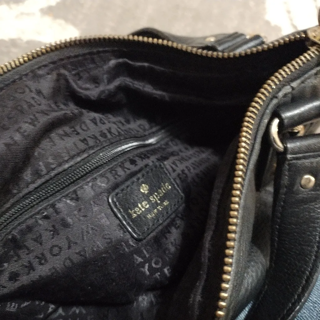 Kate Spade Black Leather Shoulder Bag - Image 3