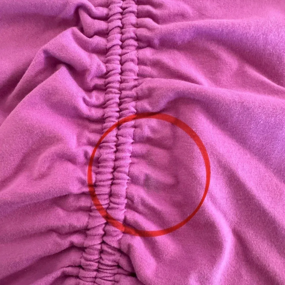 Women's Maeve Anthropologie Purple Rouched Butterfly Short Sleeve Blouse Size XS - Image 10