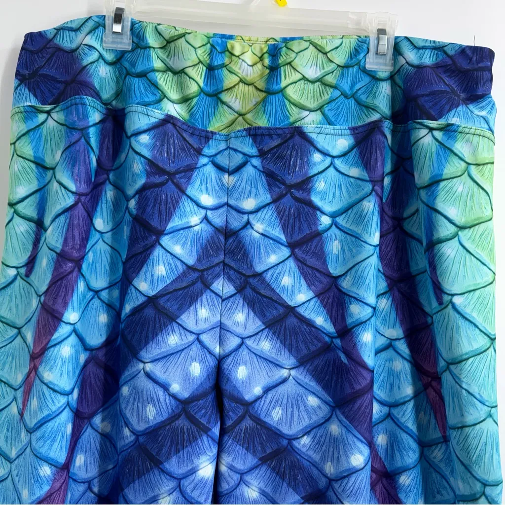 Finfolk Productions Navi Nightfall High Waisted Leggings plus size 6XL Cosplay Blue - Image 2