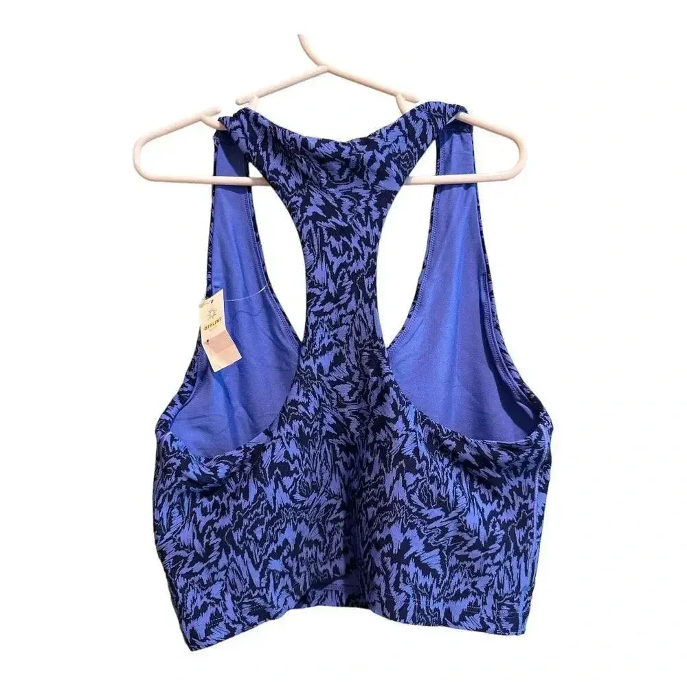 Size S Aerie Offline Real Me Recharge Least Support Razorback Sports‎ Bra - Image 2