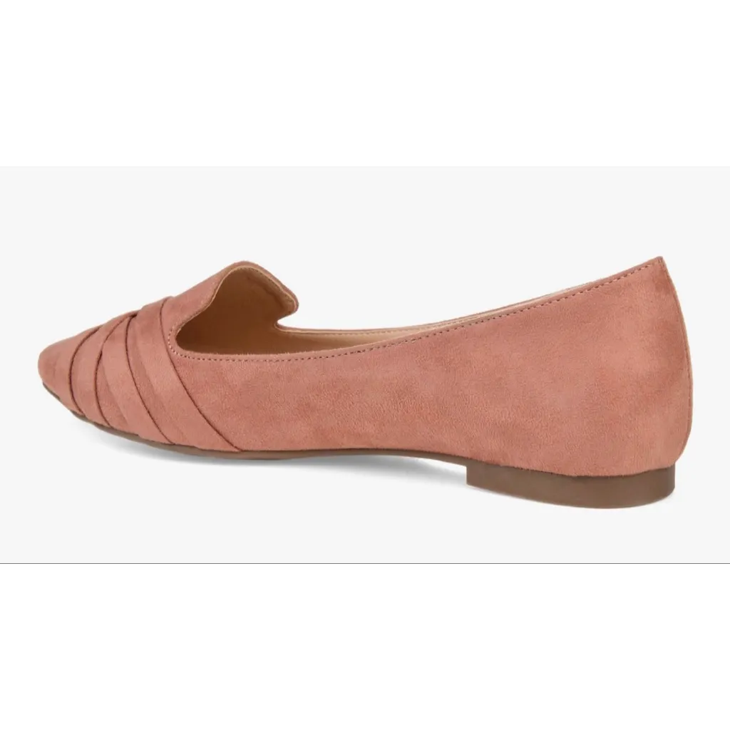 NEW Journee Faux Suede Mindee Slip On Pointed Toe Loafer Flats 8 $65 - Image 5