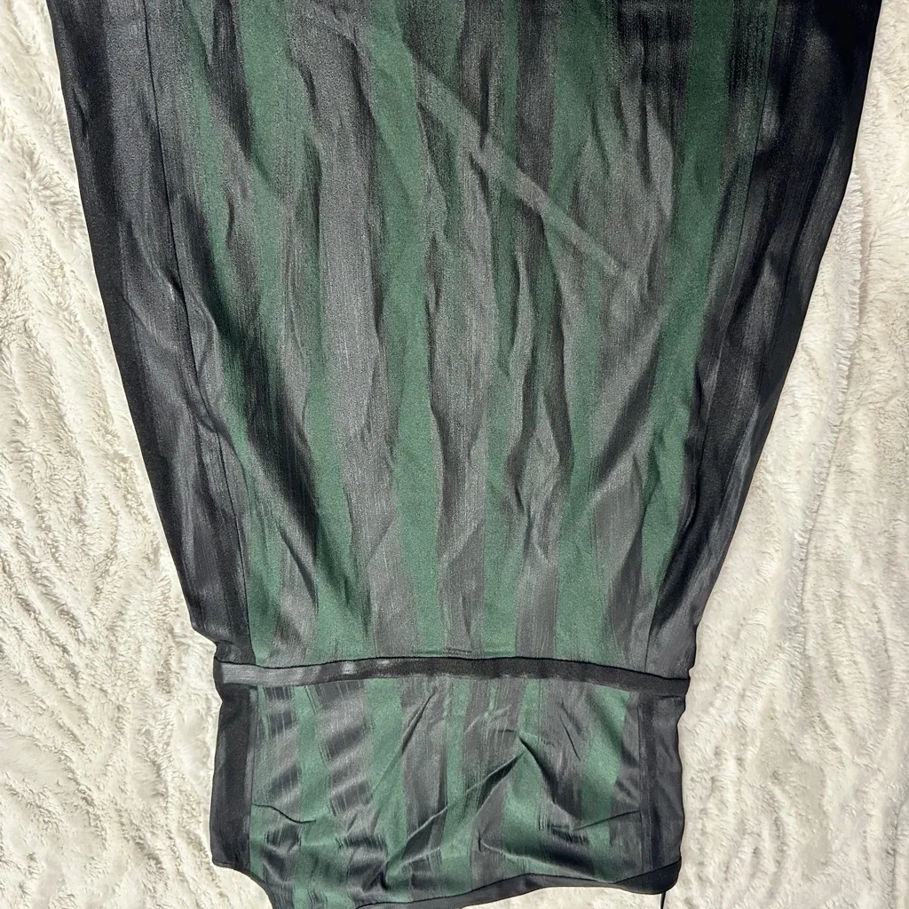 Jay Godfrey Size 8 Black Green Striped One - Image 6