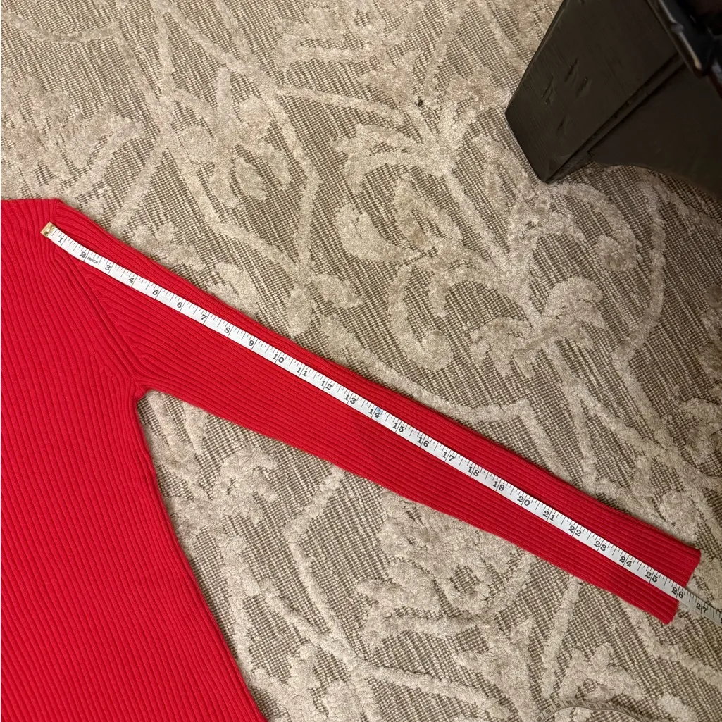 GAP Red Crew Neck Ribbed Long Sleeve Top Wool Blend Sweater Size Small NWOT - Image 6