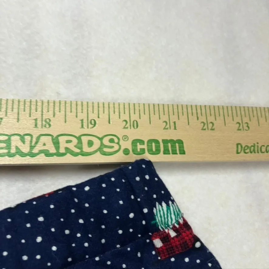 Lands End 2X Women Navy Red Plaid Camper Christmas Pajama Pants Lounge Sleepwear - Image 10