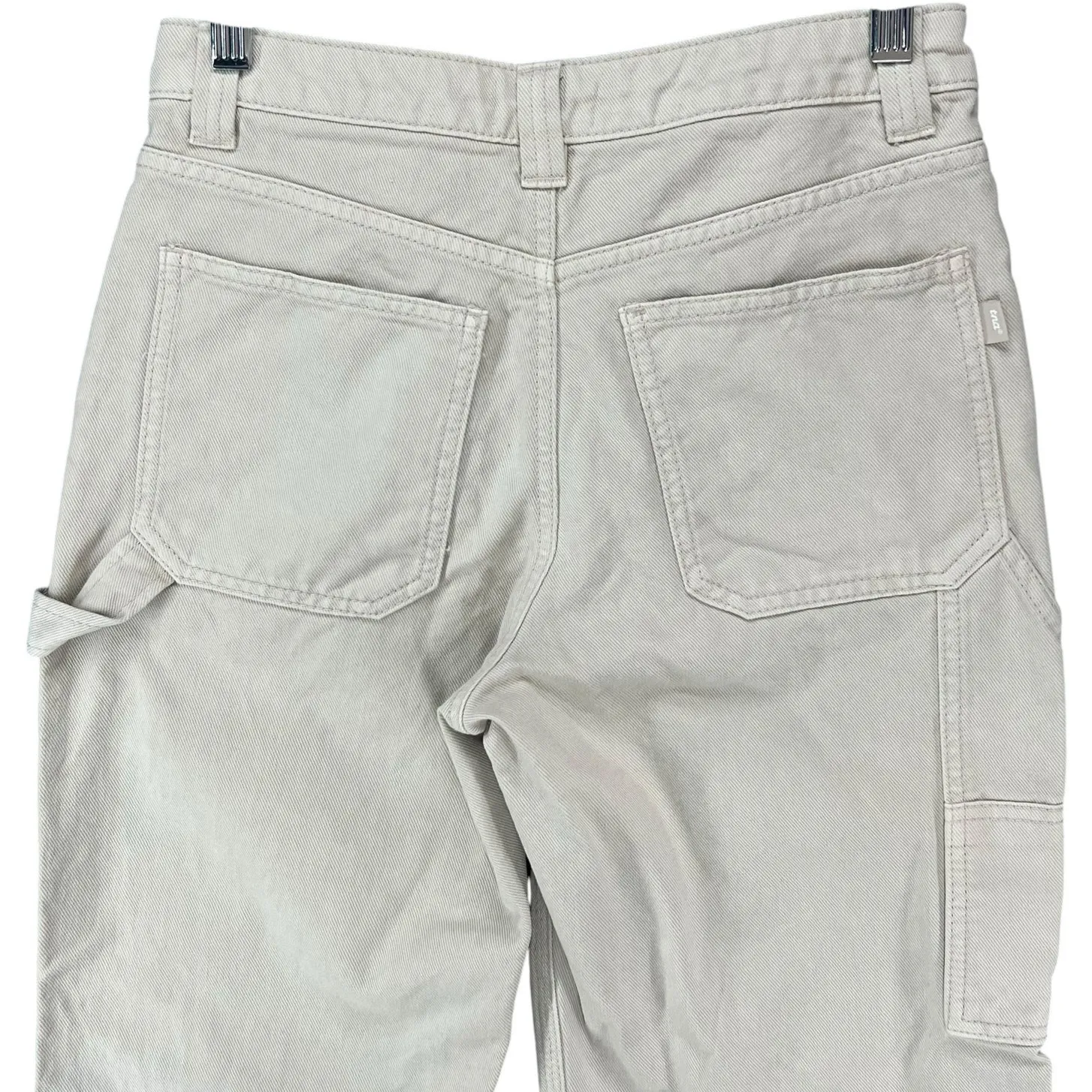 Aritzia Tna Greenwich Carpenter Pants Womens 0 Beige Straight Leg Cotton Utility - Image 5