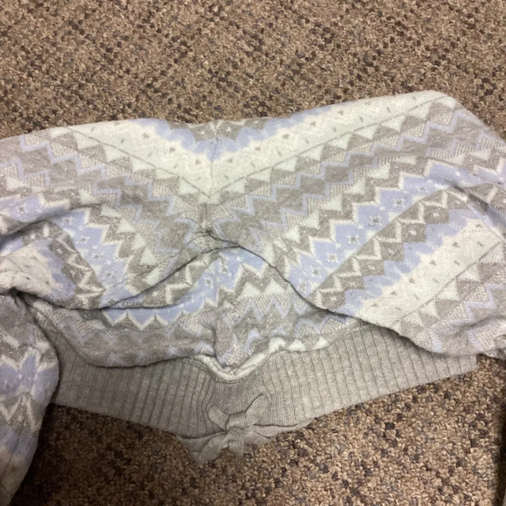 SO Blue White Gray Silver Shimmer Knit Joggers * Size Medium - Image 7