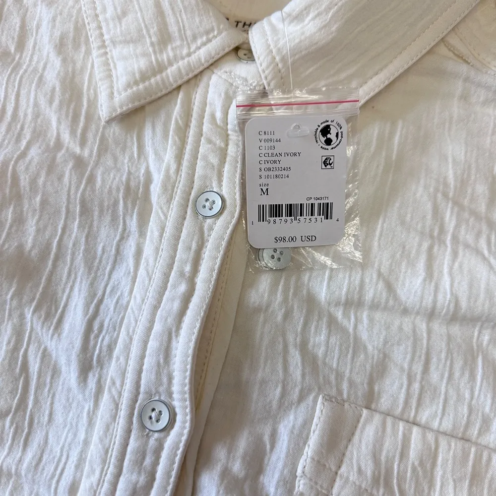 #57 NWT Free People Buddy Muscle Shirt in Clean Ivory - Image 5