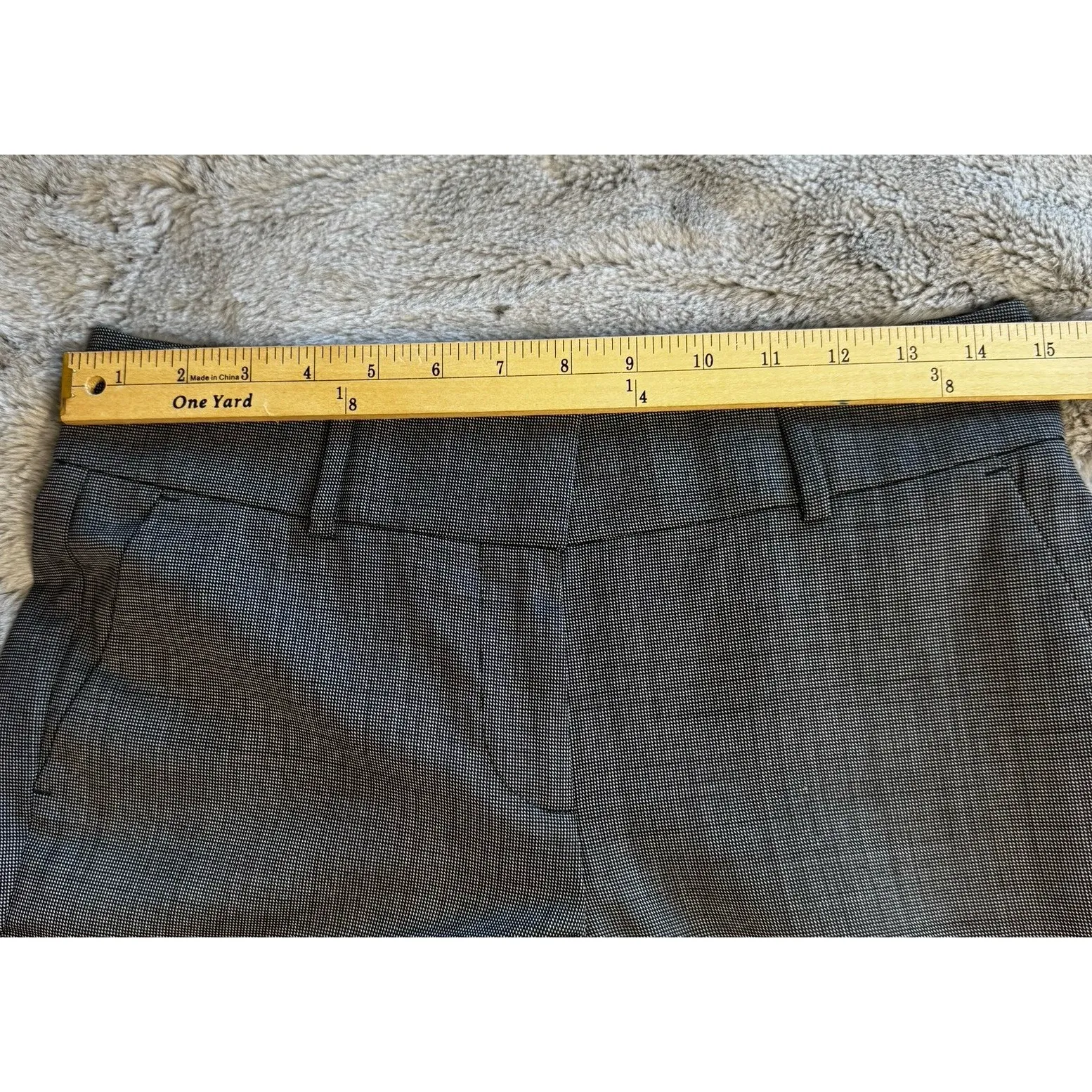 Ann Taylor Women Sz 2 Signature Fit Lower On Waist Gray Dress Pants - Image 10