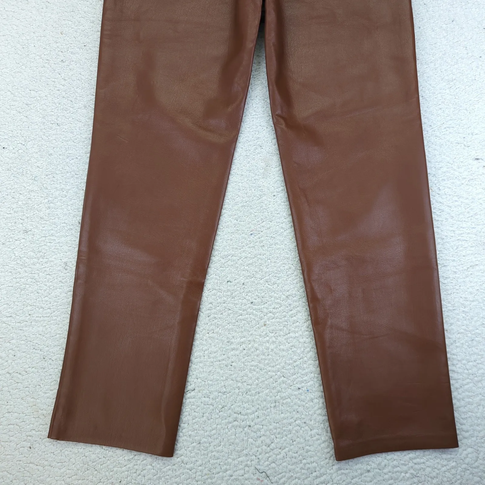 Wilfred Melina‎ High Rise Pants Vegan Faux Leather Straight Leg Women's Size 8 - Image 6