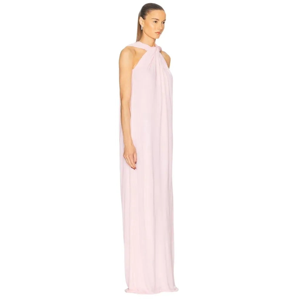Jil Sander Sleeveless Maxi Dress in Confetti Pink 38 New Womens Formal Gown - Image 3