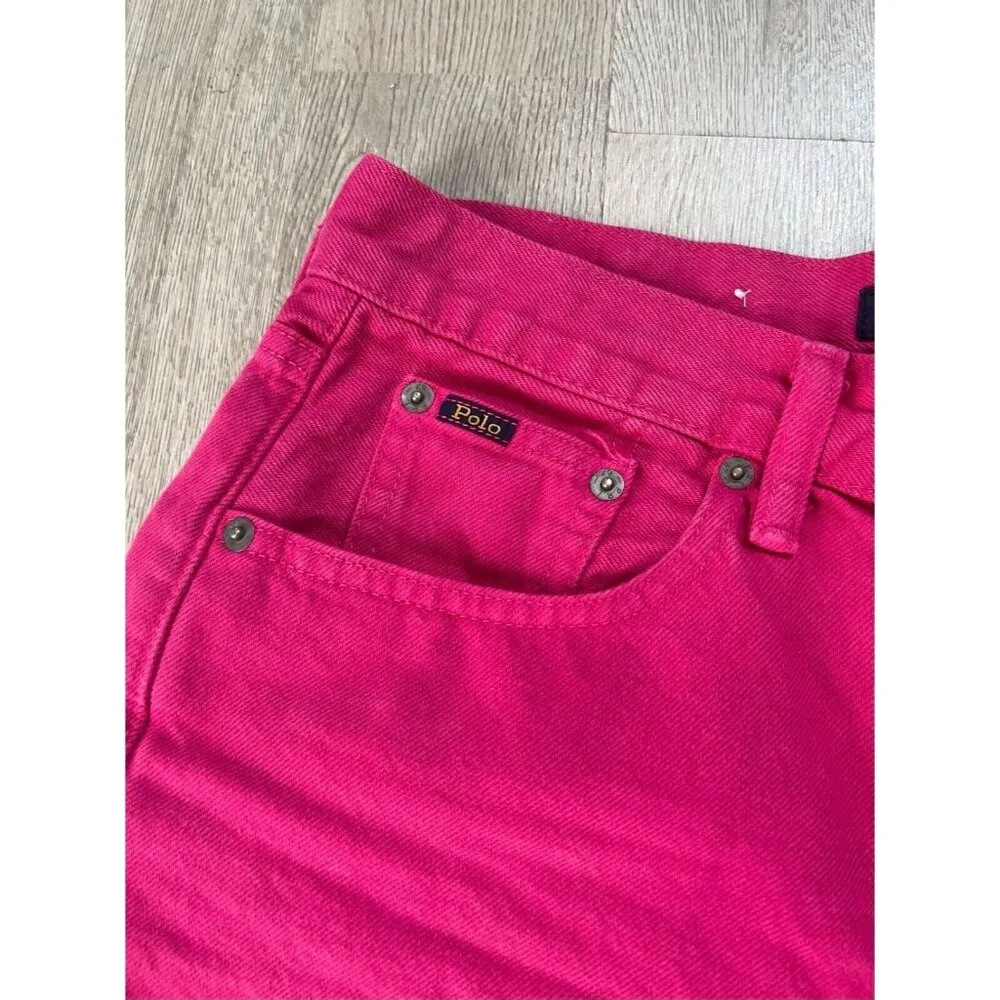Polo Ralph Lauren Hot Pink Cutoff Shorts W 29 L 14 - Image 2