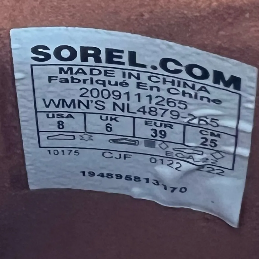 SOREL Hi-Line Lace Women's Waterproof Boot Size 8 #B1459 - Image 10