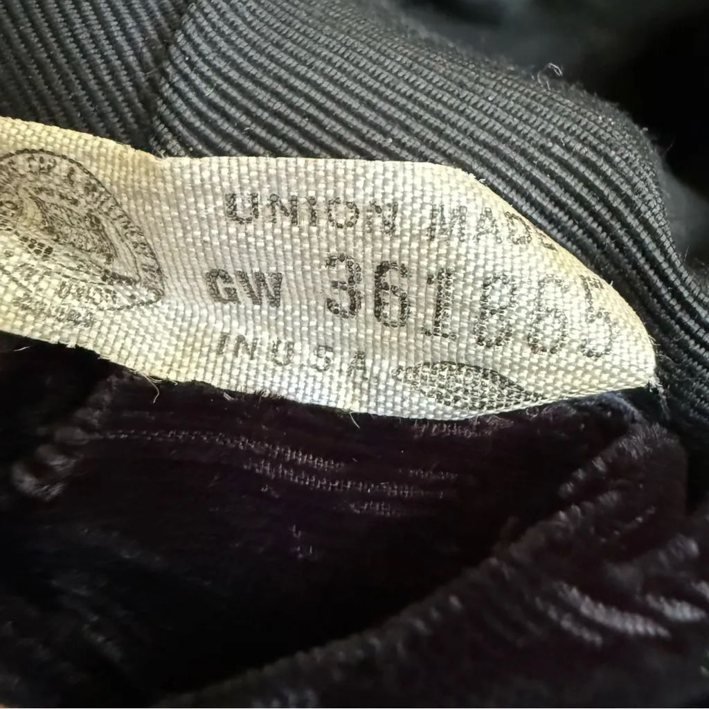 Vintage 50s Black Velvet Turban Draped‎ Fitted Hat Film Noir Glam Art Deco OS - Image 9