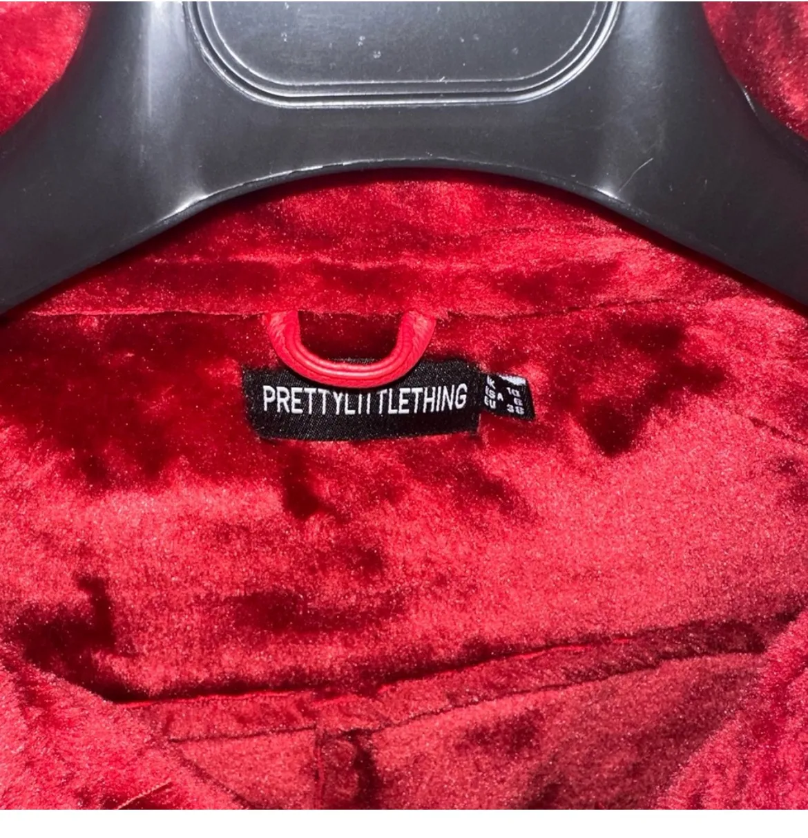 Red Leather Fur Coat  - Image 4