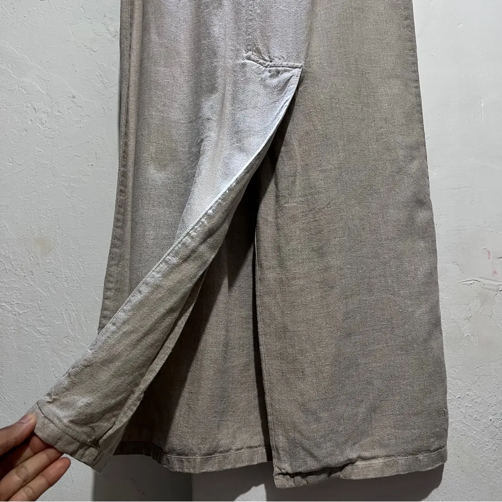 Lin N Laudry Maxi Skirt Linen in Natural color : Box TOY01: Tan Size undefined - Image 2